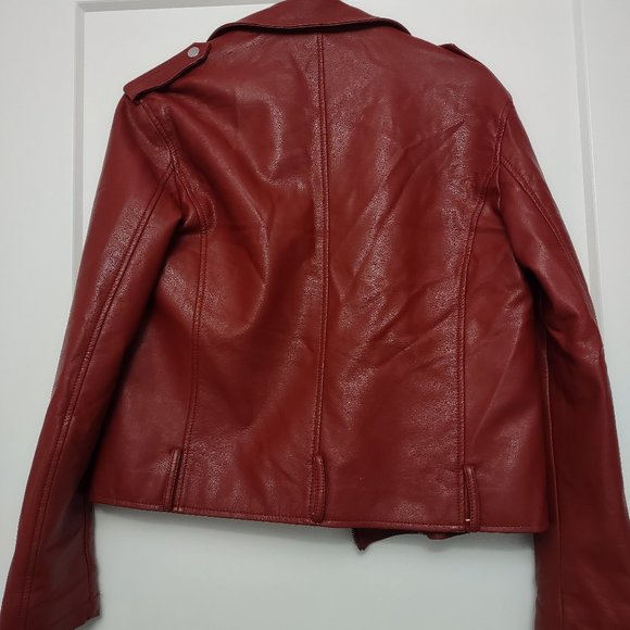 Forever 21 Medium Red Leather Jacket - Picture 6 of 6